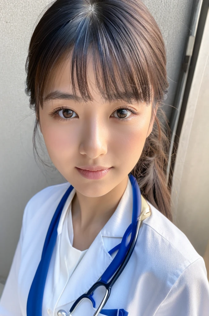 ((Highest quality)), ((masterpiece)), (detailed),Perfect Face,Japanese,Female doctor,White