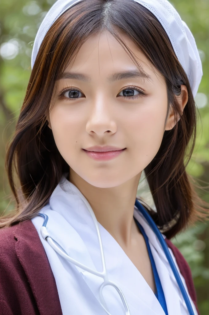 ((Highest quality)), ((masterpiece)), (detailed),Perfect Face,Japanese,Female doctor,White