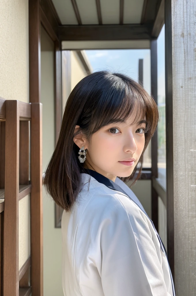 ((Highest quality)), ((masterpiece)), (detailed),Perfect Face,Japanese,Female doctor,White