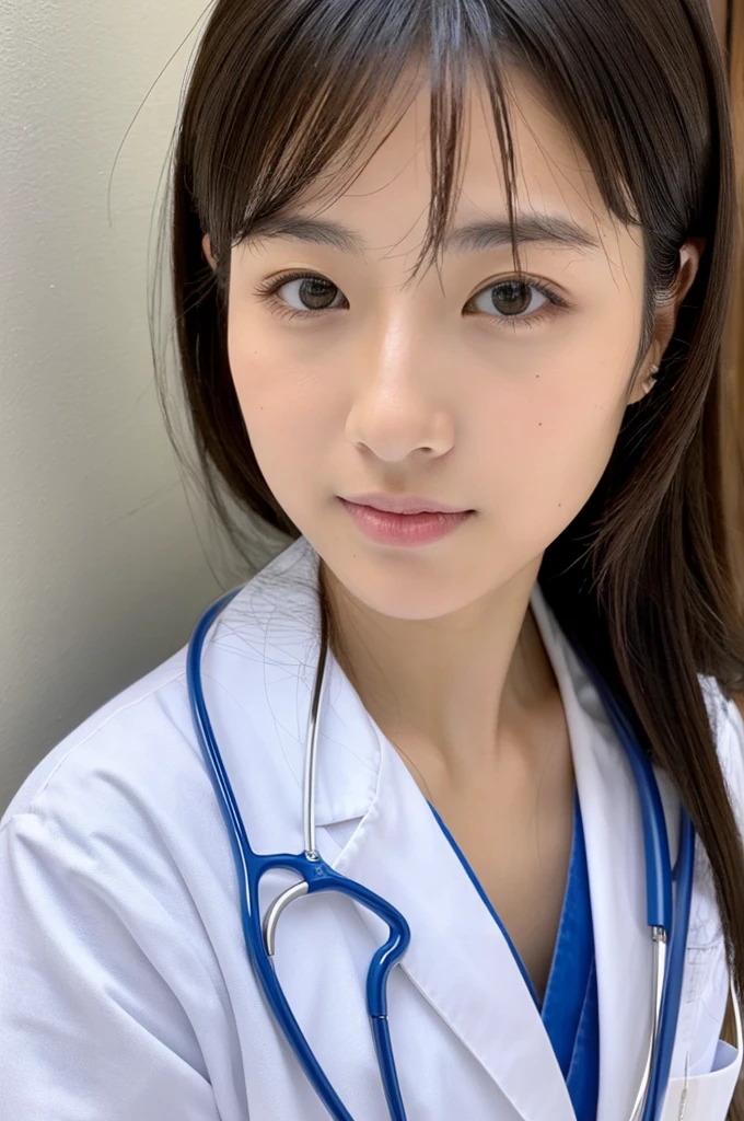 ((Highest quality)), ((masterpiece)), (detailed),Perfect Face,Japanese,Female doctor,White