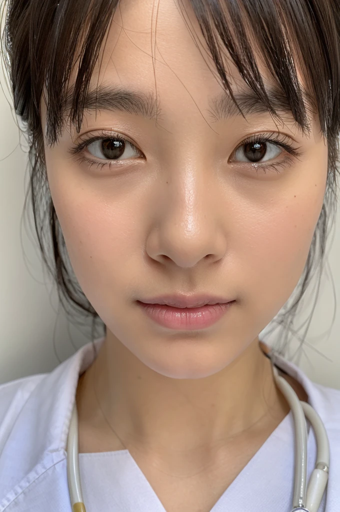 ((Highest quality)), ((masterpiece)), (detailed),Perfect Face,Japanese,Female doctor,White