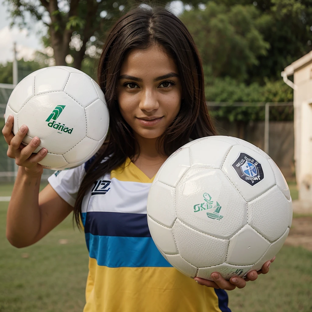 Soccer ball with a Brazilian