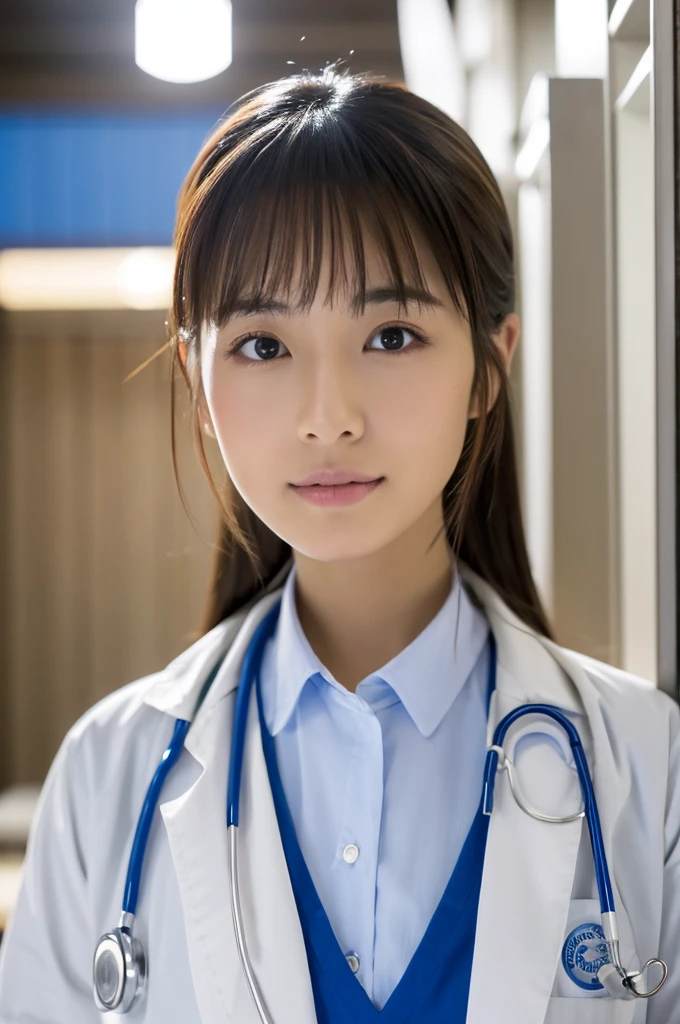 ((Highest quality)), ((masterpiece)), (detailed),Perfect Face,Japanese,Female doctor,White