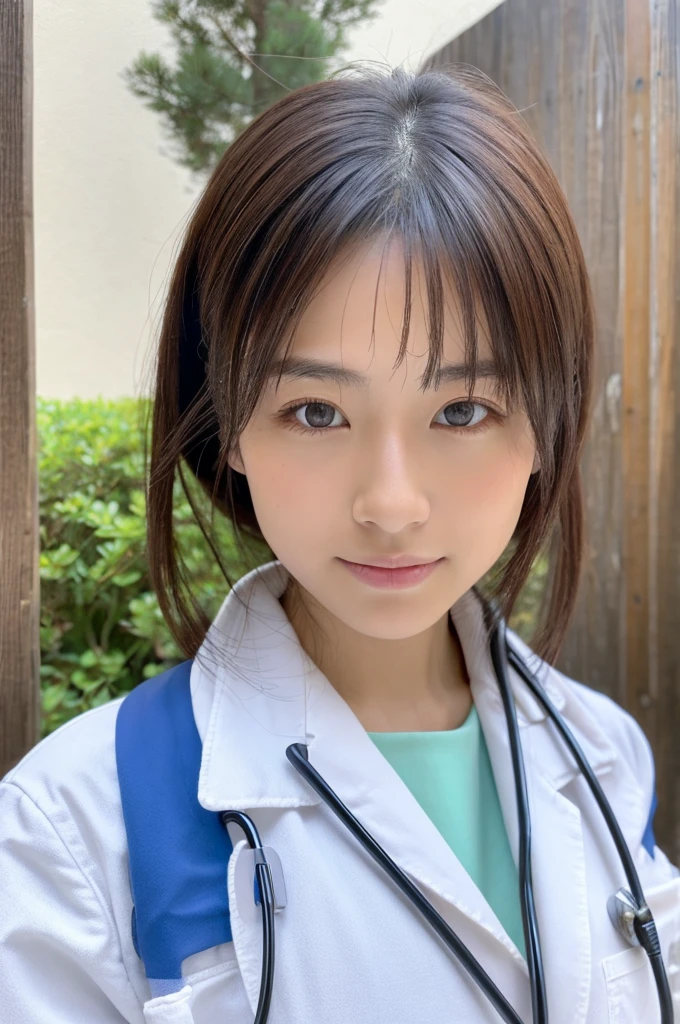 ((Highest quality)), ((masterpiece)), (detailed),Perfect Face,Japanese,Female doctor,White