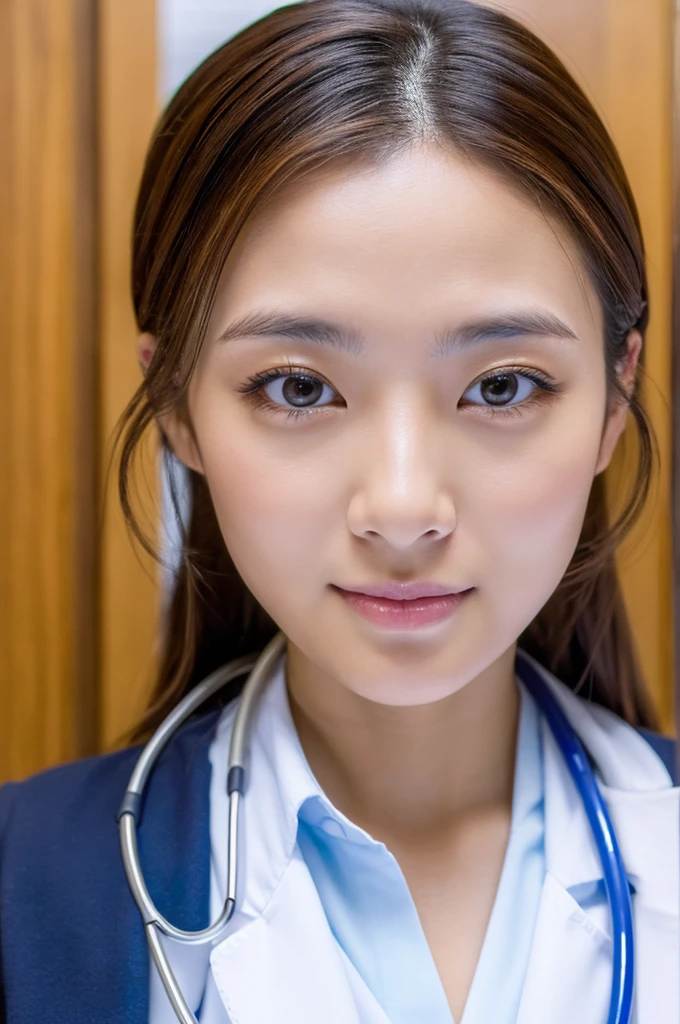 ((Highest quality)), ((masterpiece)), (detailed),Perfect Face,Japanese,Female doctor,White