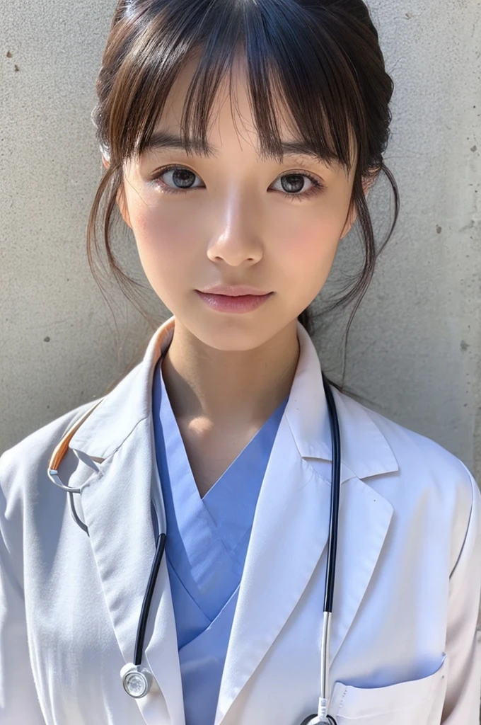 ((Highest quality)), ((masterpiece)), (detailed),Perfect Face,Japanese,Female doctor,White