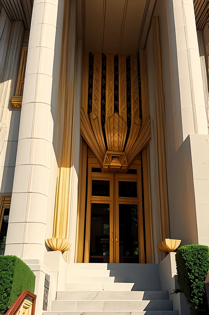 classic 1950's art deco mansion, ornate, resplendent, 