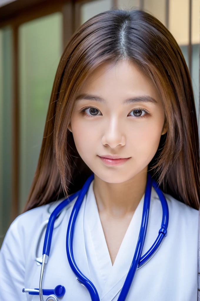 ((Highest quality)), ((masterpiece)), (detailed),Perfect Face,Japanese,Female doctor,White