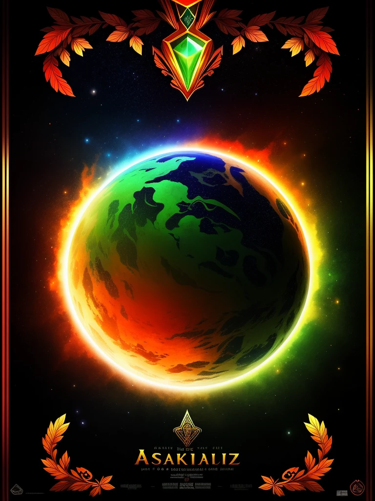 **Poster Description for "Waldkauz Spirits"**
---
**Top Part of the Poster:**
- **Background Color:** Black
- **Image:** Stylized Owl
- **Details:** Vaguely visible eyes, beak, and outline of the facial shape
- **Color Theme:** Warm red-orange
---
**Title:**
- **Text:** Waldkauz Spirits
- **Font:** Antiqua Bold
- **Color:** Warm red-orange (same color theme as the owl)
- **Position:** The title should be fully readable and clearly visible.
---
**Below the Title:**
- **Text:** Absinthe aus dem Tal
- **Font:** Antiqua Bold
- **Color:** Vibrant pine green
---
**Below the Text:**
- **Image:** Comic of a cat with a rainbow tail
- **Background:** Many stars
- **Edge:** Vaguely visible dark green gas planet (single planet, no artifacts at the edge)
- **Transition:** The area below the text "Absinthe aus dem Tal" should fade into the black background towards the edges, while the planet and the cat with the tail remain visible.
---
**Mood of the Poster:**
- **Majestic and powerful**
---
This poster represents an impressive composition that creates a majestic and powerful mood through the interplay of colors and motifs. The combination of the stylized owl, striking fonts, and the colorful comic element makes it unique and appealing. The title "Waldkauz Spirits" remains fully readable, and there are no distracting artifacts at the bottom edge of the poster.