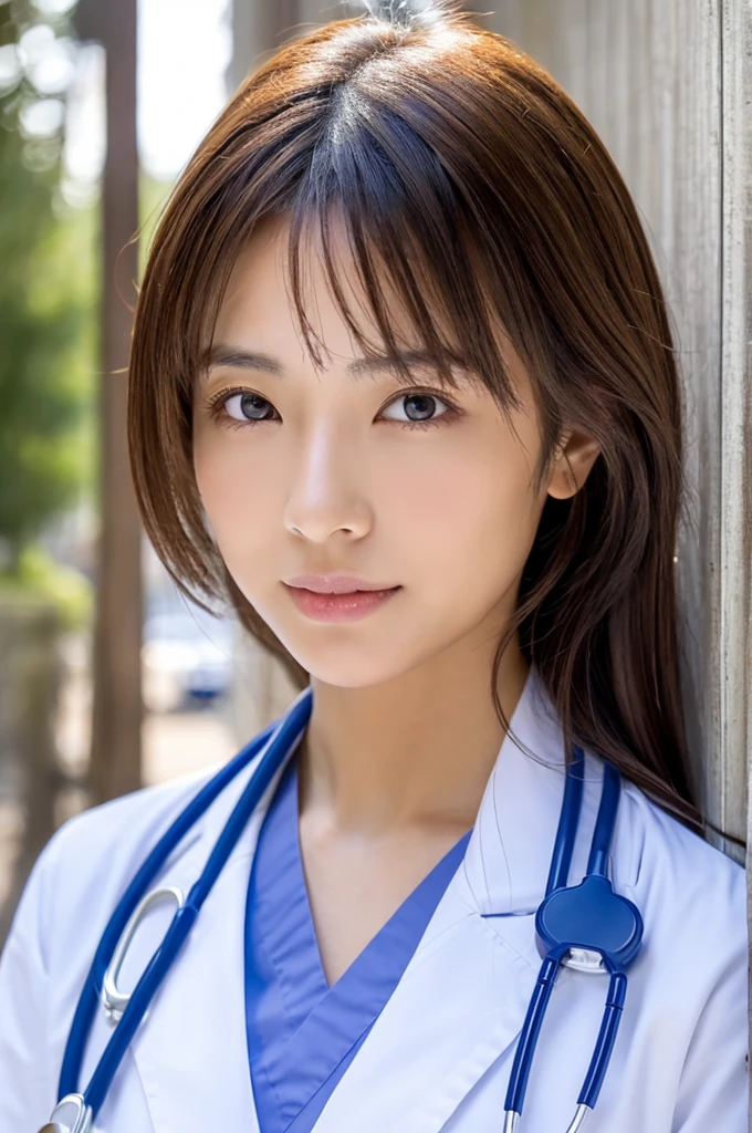 ((Highest quality)), ((masterpiece)), (detailed),Perfect Face,Japanese,Female doctor,White