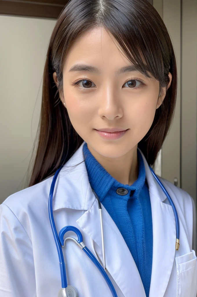 ((Highest quality)), ((masterpiece)), (detailed),Perfect Face,Japanese,Female doctor,White