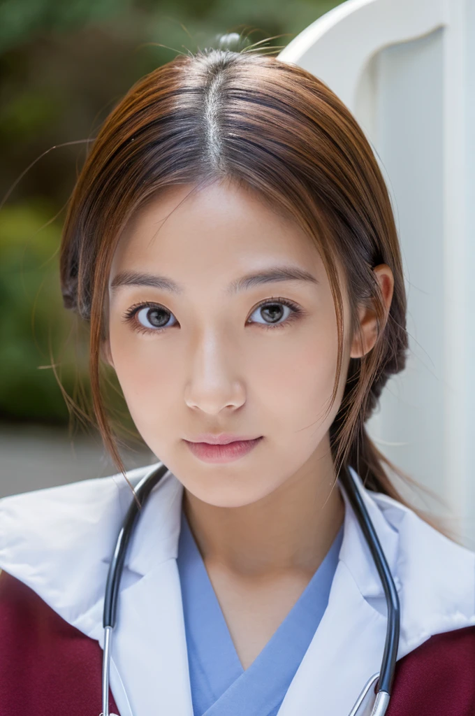 ((Highest quality)), ((masterpiece)), (detailed),Perfect Face,Japanese,Female doctor,White