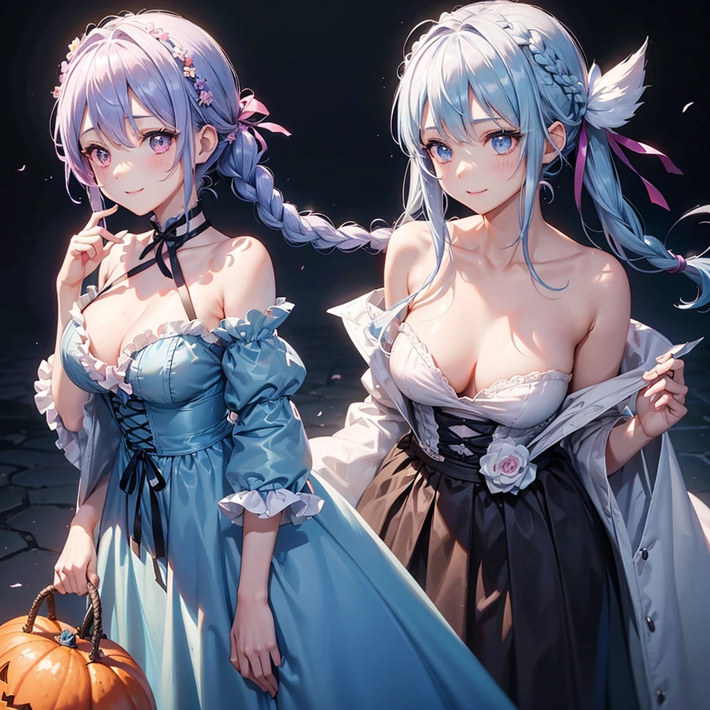 helplessly entangled in the spider's web(long lavender colored hair with a single braid accent),(grey colored eyes),(youthful freckles over nose), (anime) in bar, (choker necklace), (mischievous troublemaker), (sh44r) ,(bar setting). (best quality, 4k, highres, masterpiece:1.2), (ultra-detailed), (realistic, photorealistic:1.37), (vivid colors), (portrait), (bokeh), (soft lighting) full body photo,spider web,cocoon