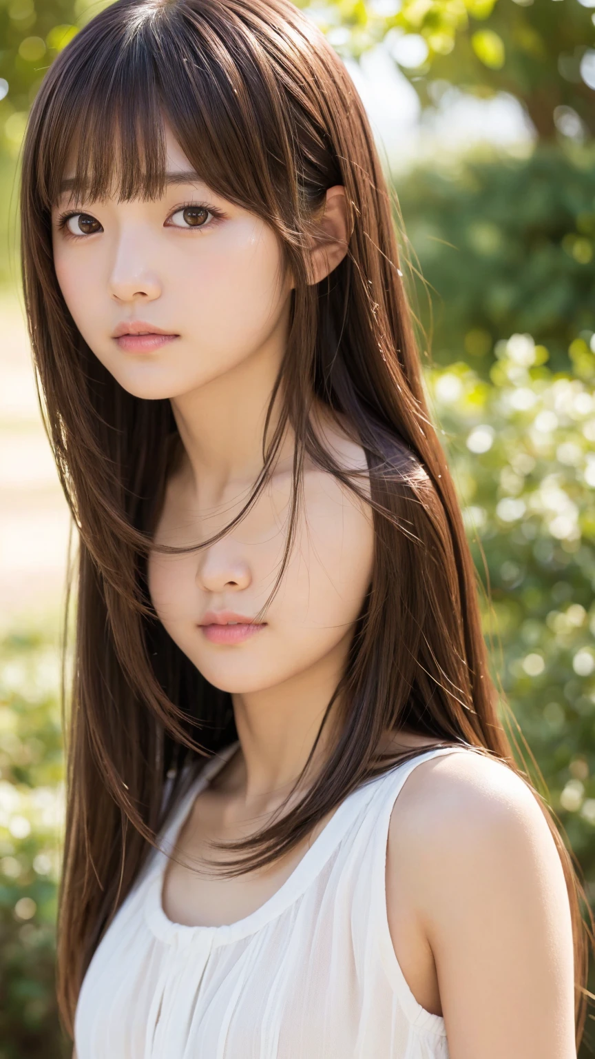 Ginkgo Long Hair Brown Hair Cute Adult