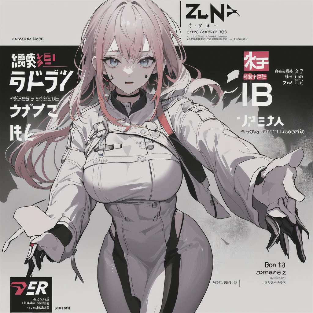 ((((dramatic))), (((Grainy))), (((intense))) film poster featuring a young platinum red hair woman as the central character. She stands have confidencely in the center of the poster, wearing a stylish and edgy Harajuku-inspired hip hop Costume, with a determined Performance on her face. The background is aesthetic atmospheric dark and Grainy, With danger and tension. The article is bold and to attract attention, with a Catchy tagline that adds to the overall feeling of drama and excitement. The color palette is mainly dark with splashes of Vibrant neon colors, giving the poster a dynamic and visually impressive appearance,tachi-e (magazine:1.3), (cover-style:1.3), fashionable, woman, Vibrant, Costume, Sexy seductive poses, front, colorful, dynamic, background, element, have confidence, Performance, Holding, statement, accessories, Majestic, Coiled, The surrounding area, touch, scene, article, cover, bold, to attract attention, title, stylish, font, Catchy, Heading, big, impressive, Modern, trend, concentrated, fashion,