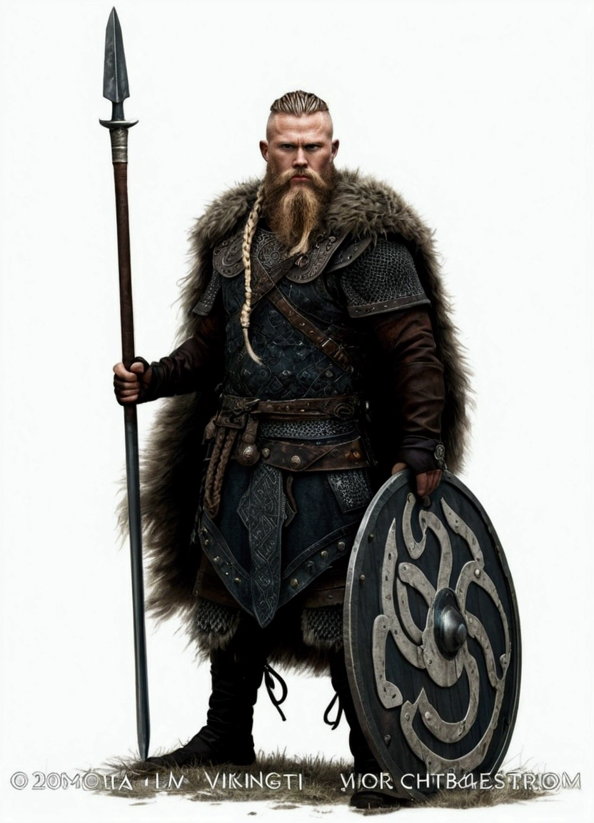ultra realistic and detailed viking warrior