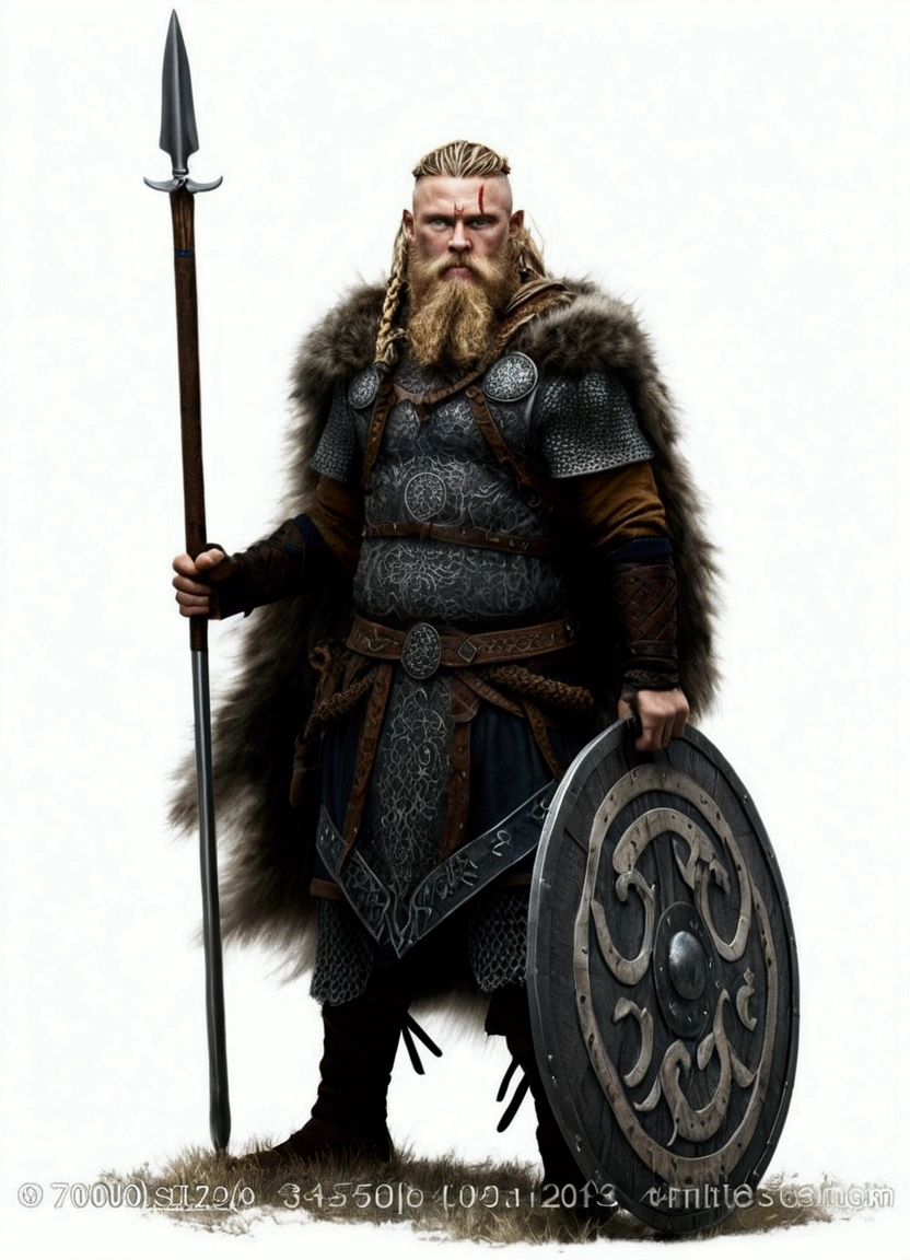 ultra realistic and detailed viking warrior