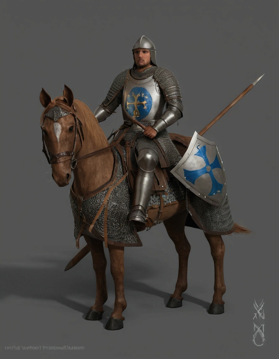 Saxon knight: ultra realistic and detailed