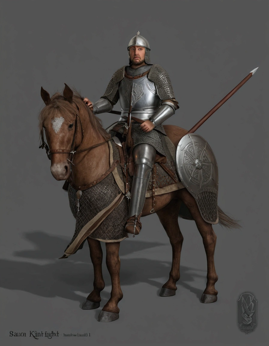 Saxon knight: ultra realistic and detailed