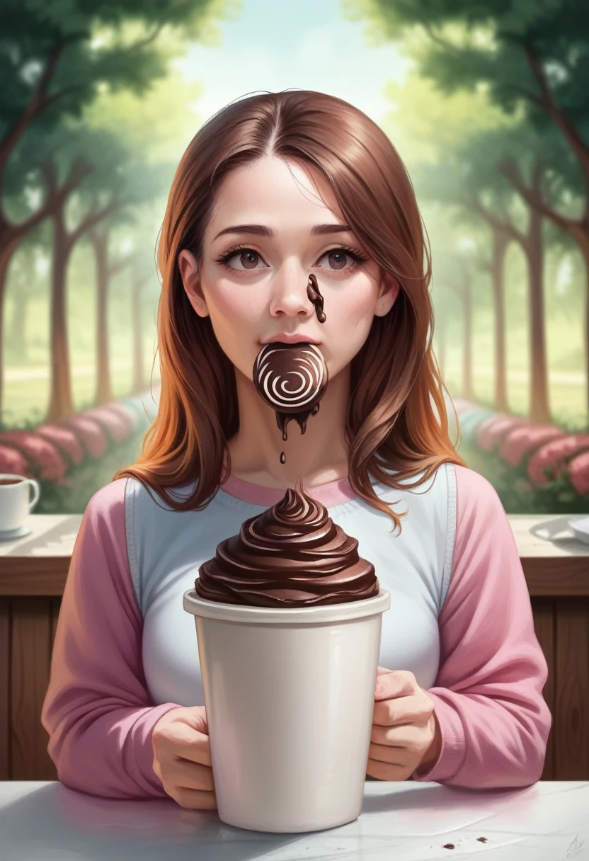 (masterpiece:1.2), (best quality), (ultra detailed), (8k, 4k, intricate),(highly detailed:1.2), (detailed background),detailed landscape, ((portrait)), foodstyle, food, blurry, no text, cup, blurry background, bottle, chocolate, realistic, coffee, food focus, still life, copy space