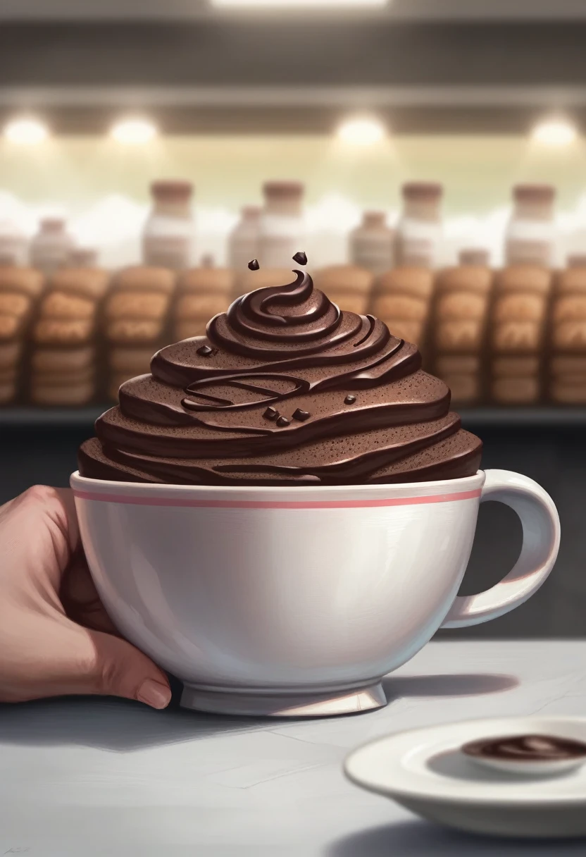 (masterpiece:1.2), (best quality), (ultra detailed), (8k, 4k, intricate),(highly detailed:1.2), (detailed background),detailed landscape, ((portrait)), foodstyle, food, blurry, no text, cup, blurry background, bottle, chocolate, realistic, coffee, food focus, still life, copy space