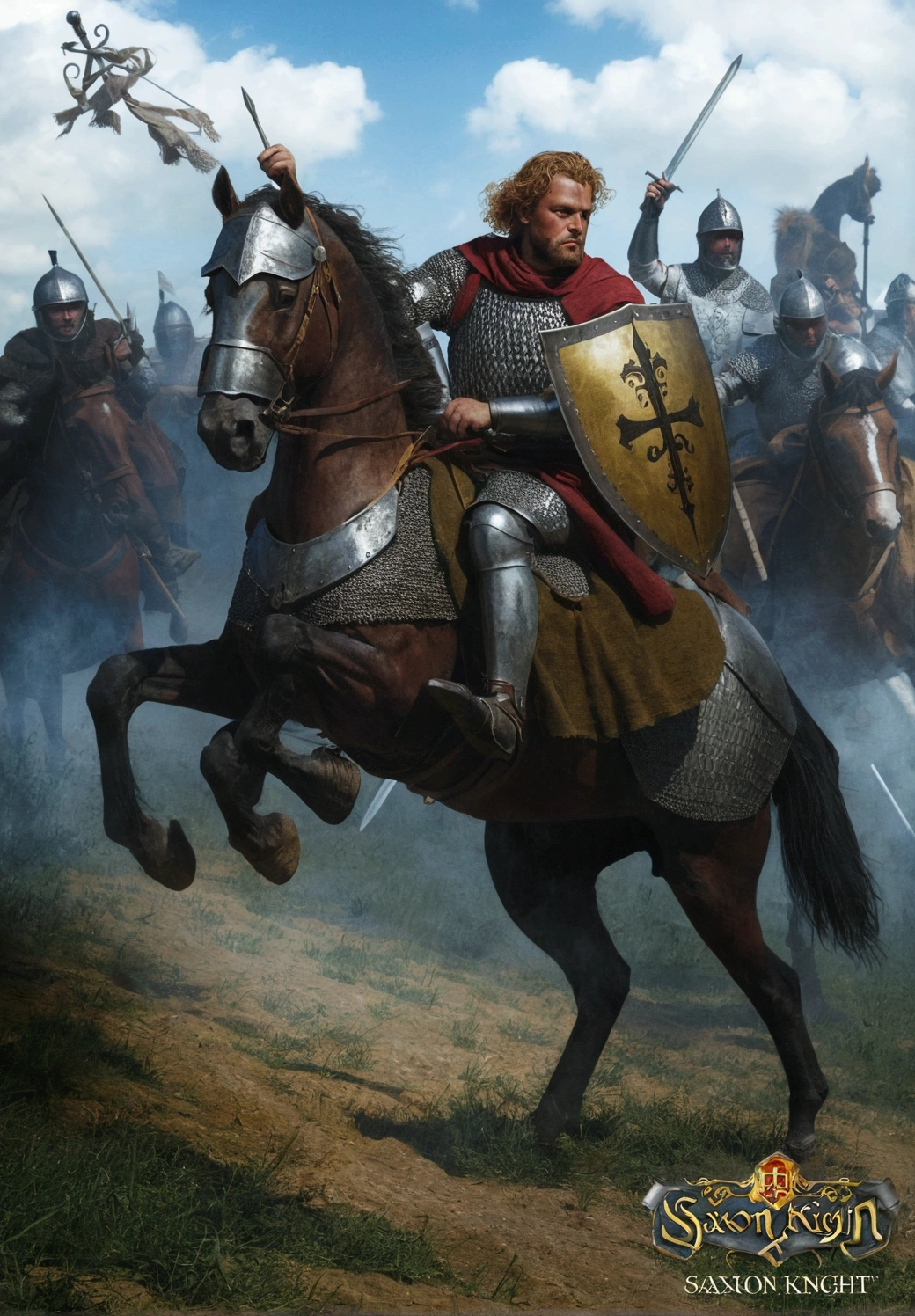 early saxon knight:: ultra realistic and detailed