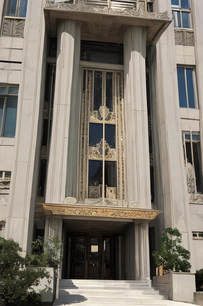 classic 1950's art deco mansion, ornate, resplendent, 