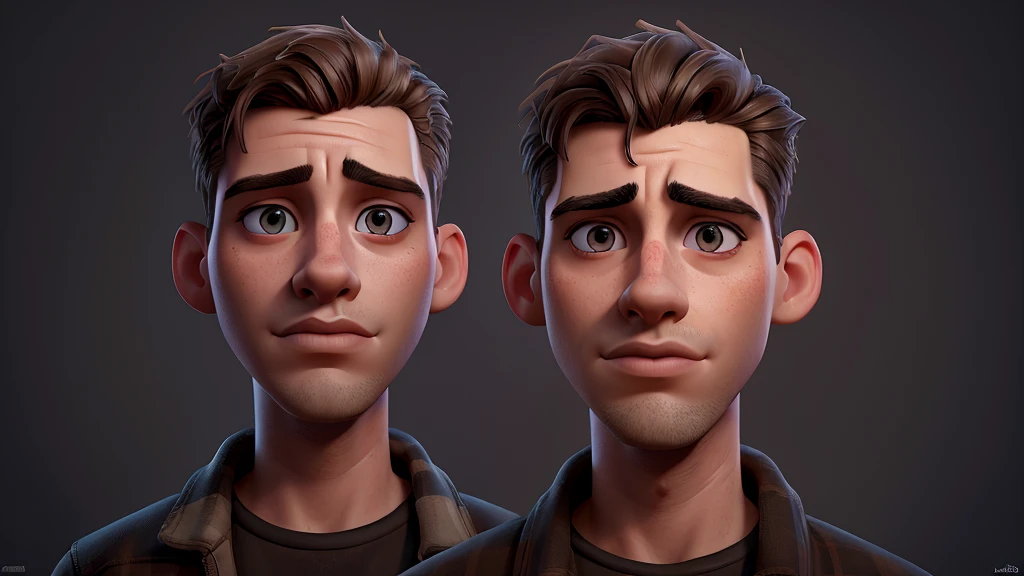 A male portrait of Ruslan, detailed facial features, intense gaze, chiseled jawline, short dark hair, moody expression, dramatic lighting, cinematic style, rich color palette, warm tones, photorealistic, 8K, hyper detailed