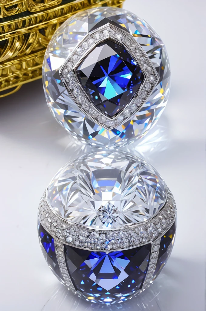 Crystal item design black Diamond realistic