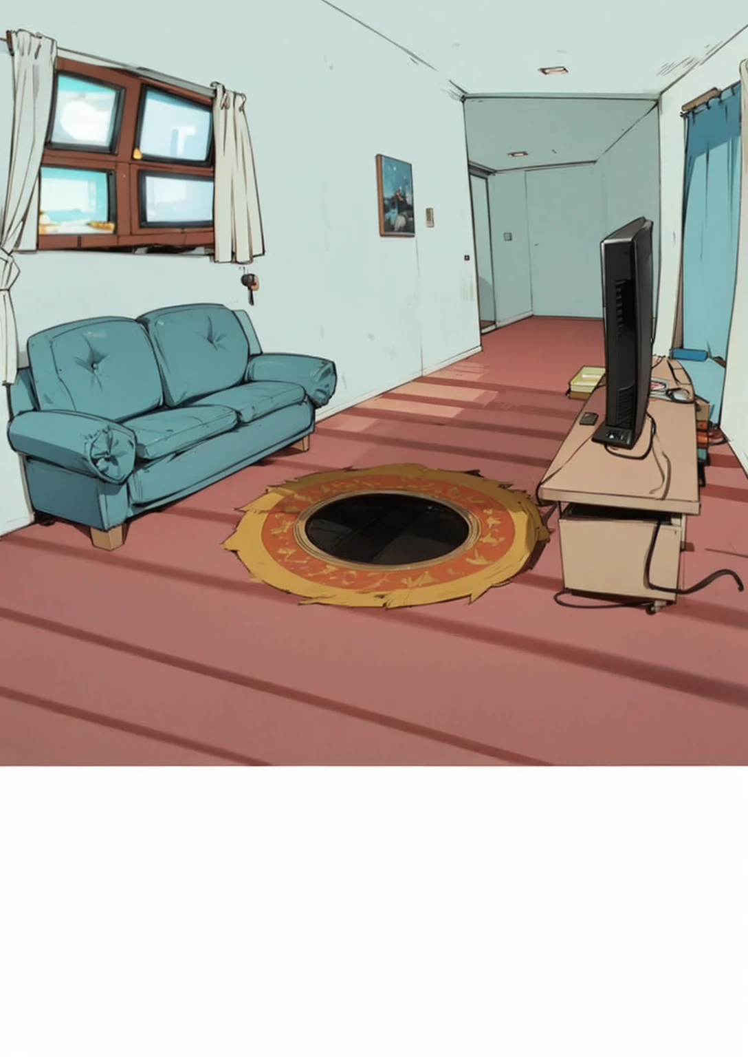 A TV room