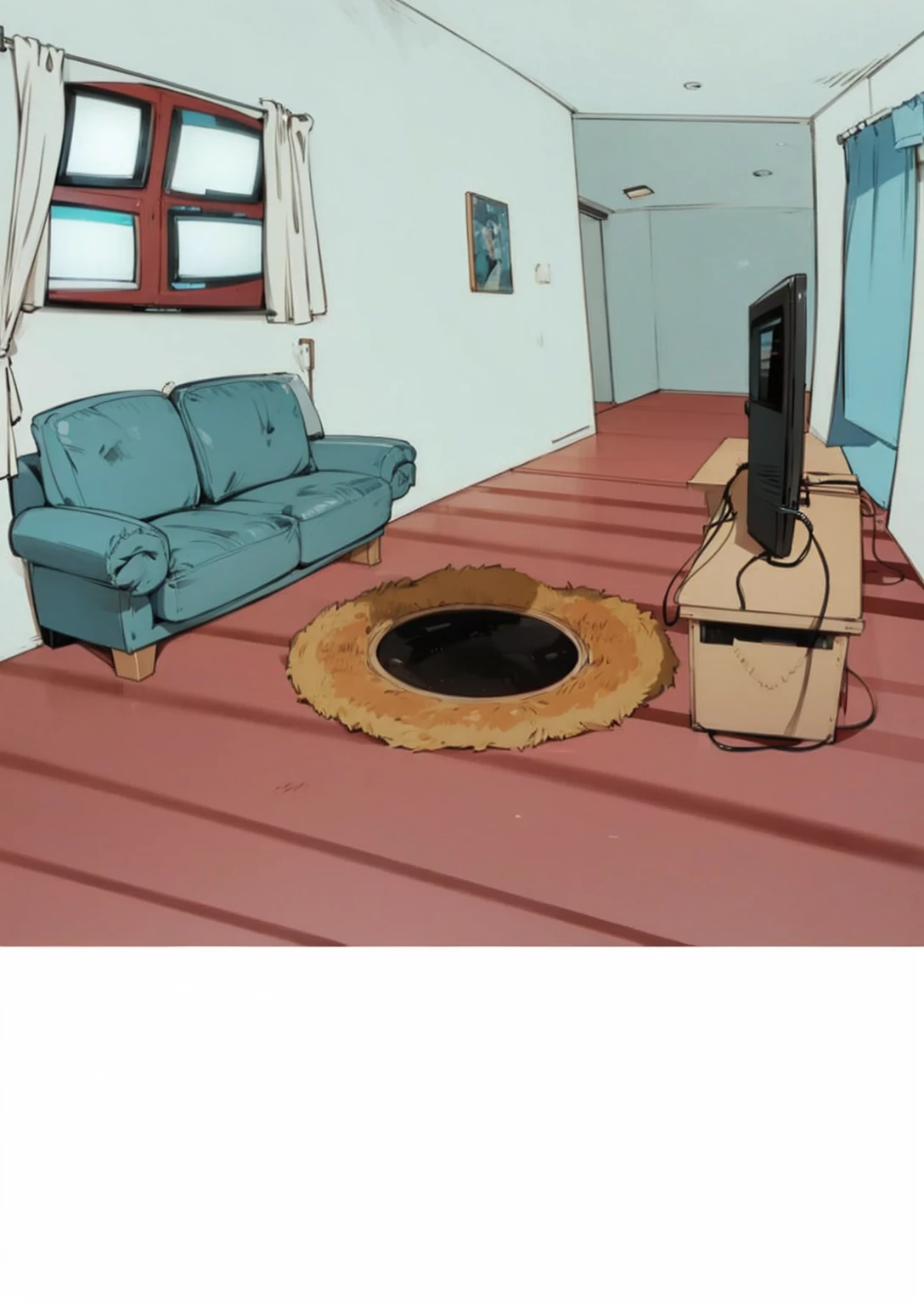 A TV room