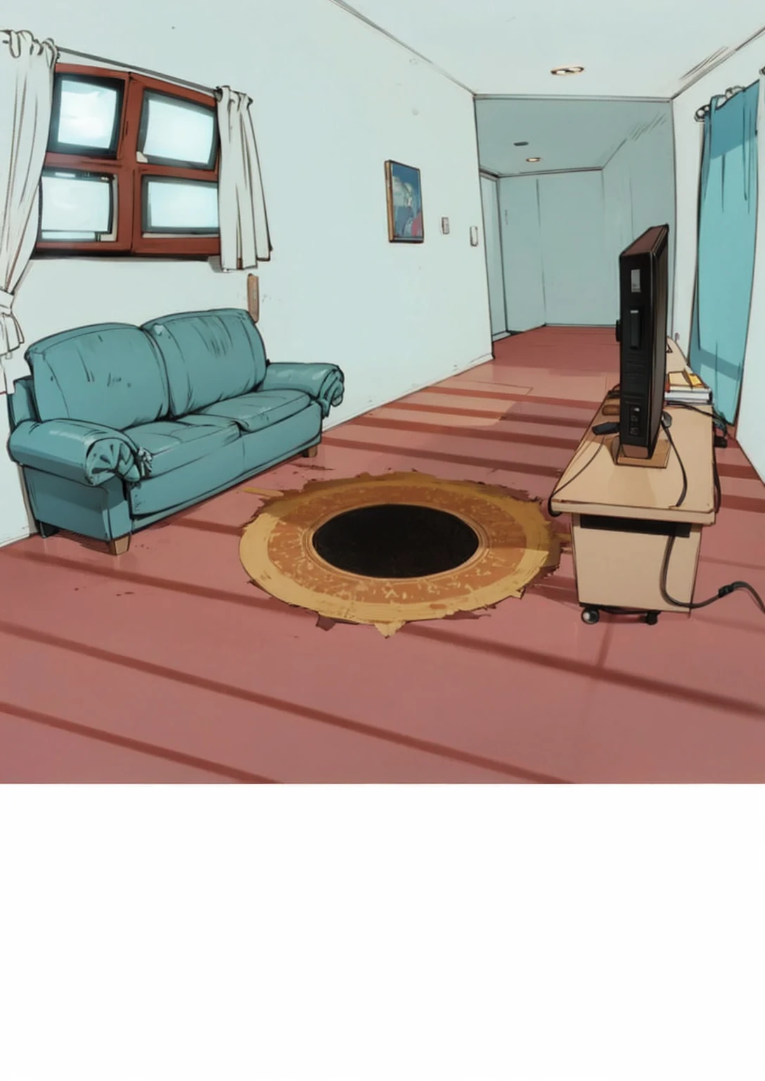 A TV room