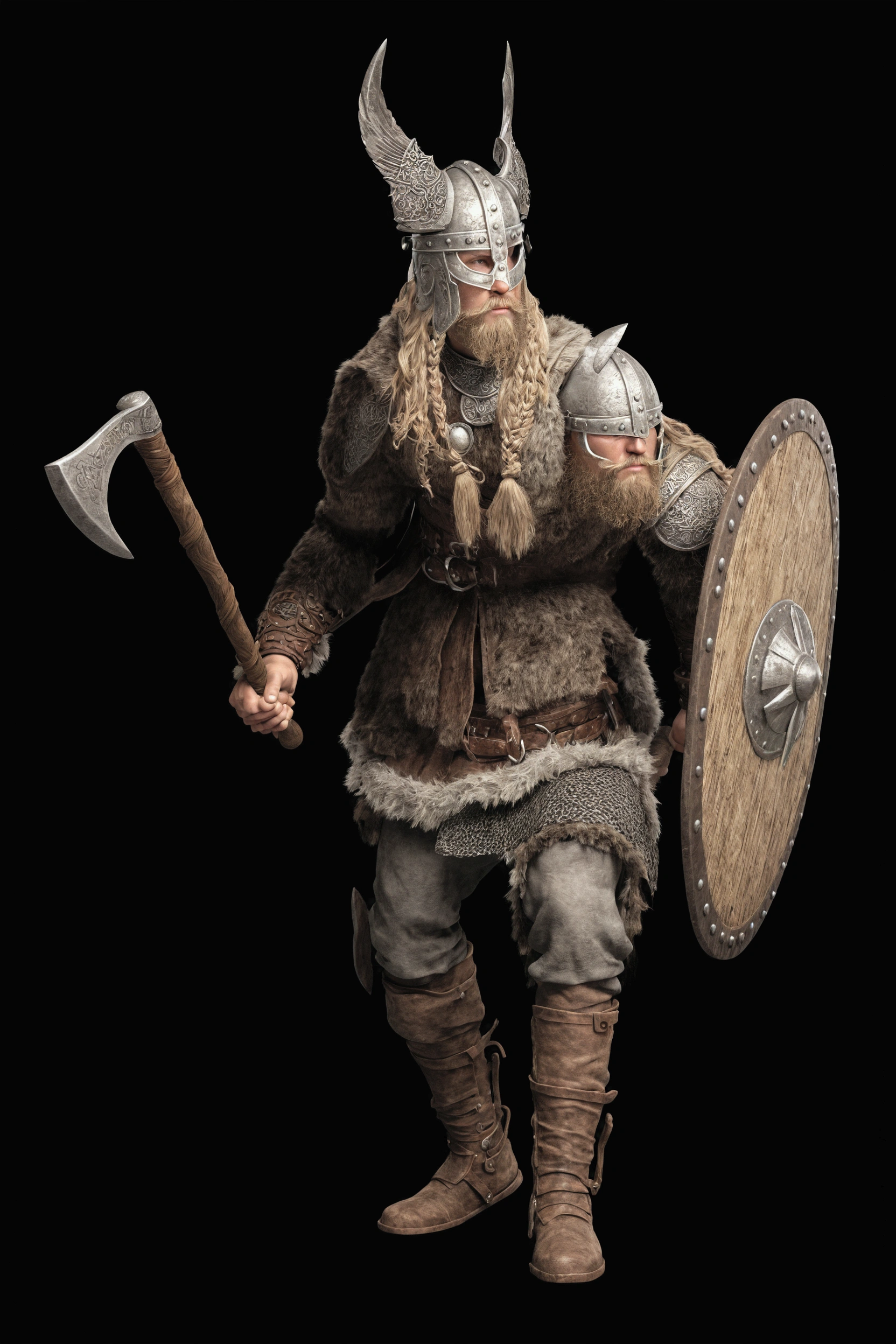 viking warrior: ultra realistic and detailed