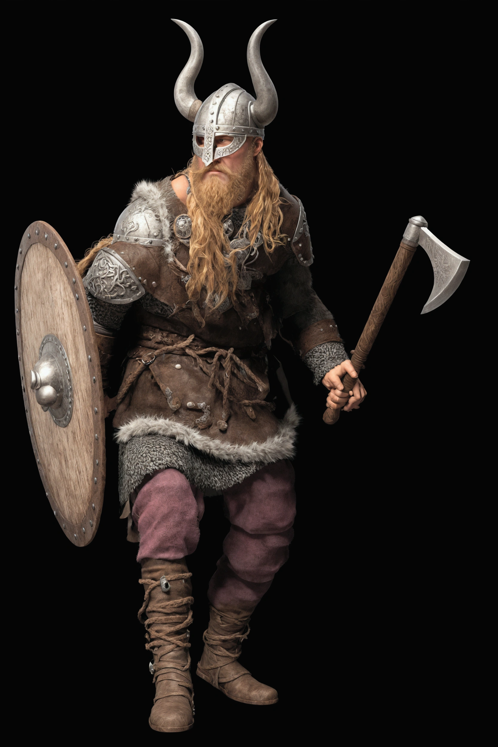 viking warrior: ultra realistic and detailed
