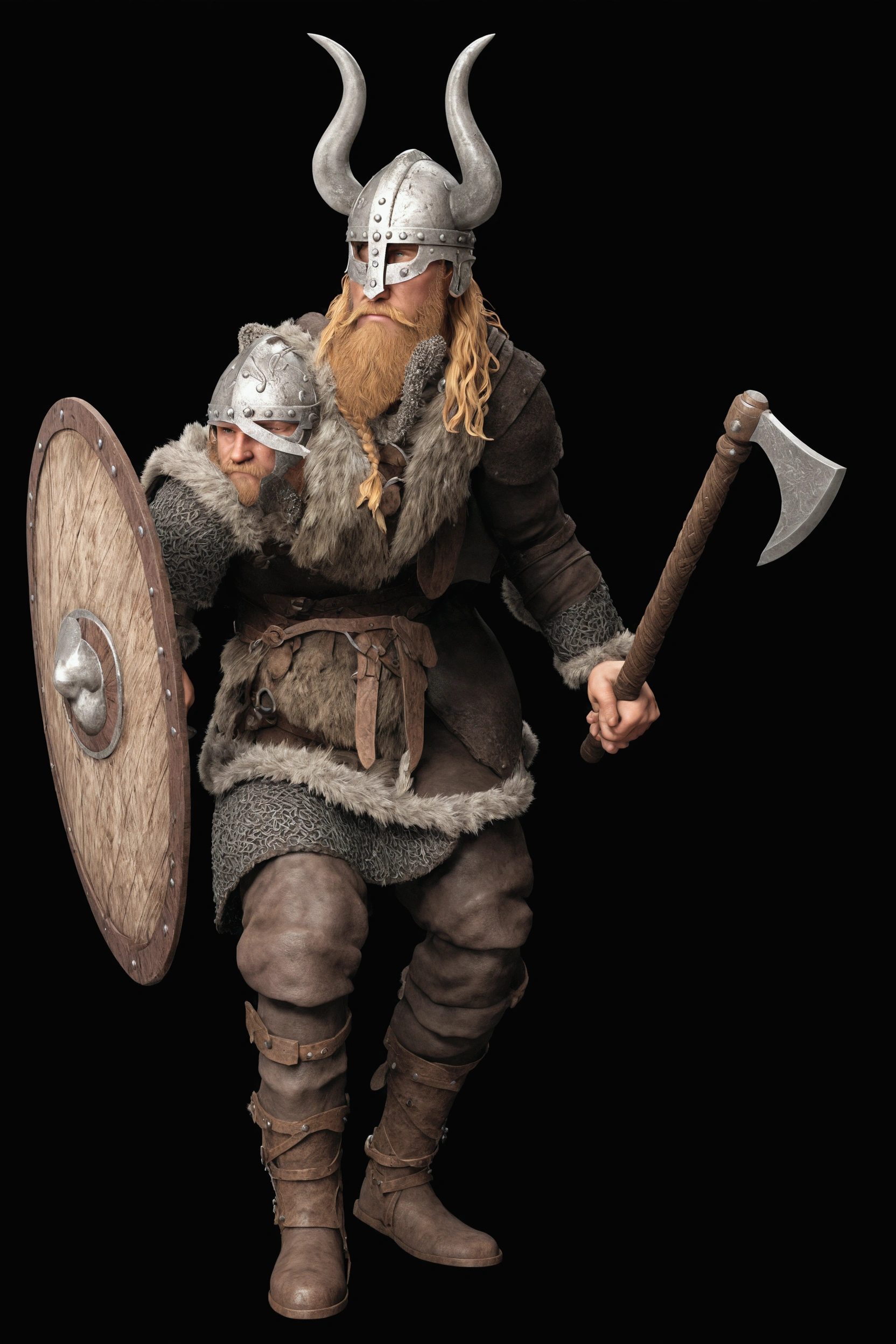 viking warrior: ultra realistic and detailed