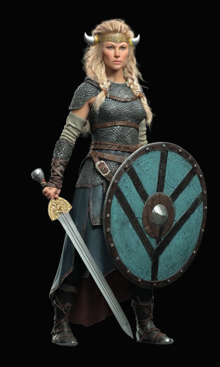Viking warrior woman: ultra realistic and detailed