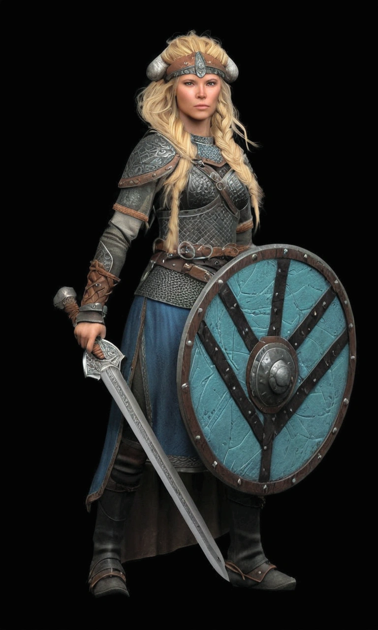 Viking warrior woman: ultra realistic and detailed