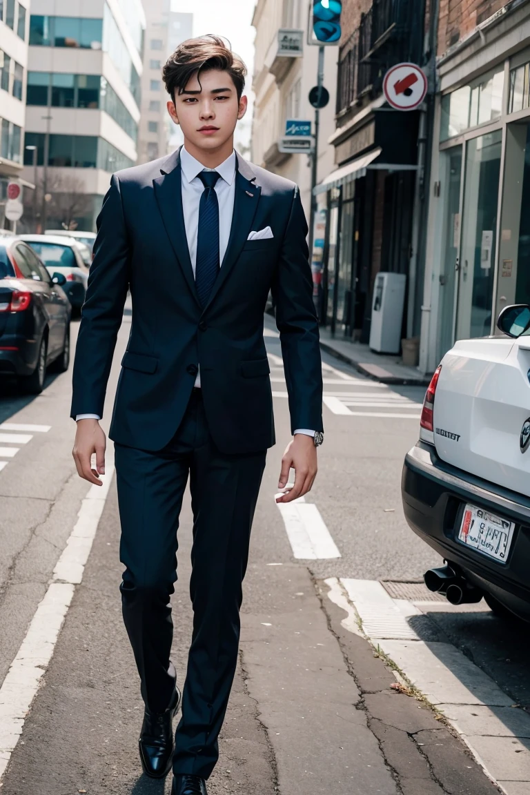 19 year old boy in suit