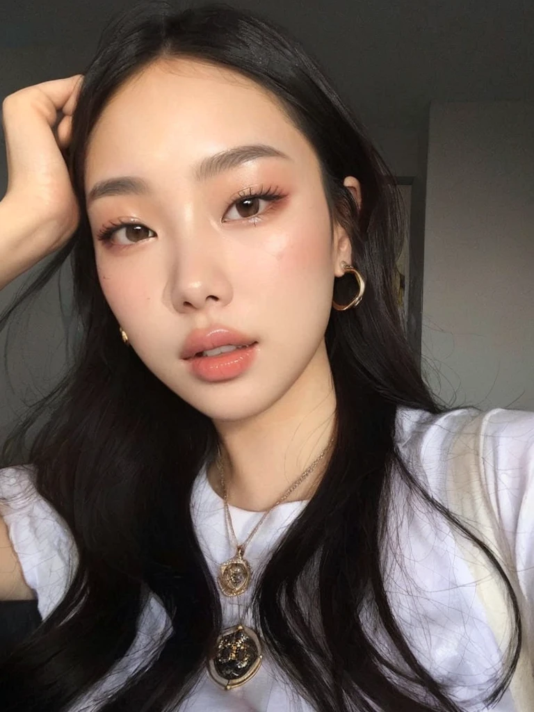jennie pink black, Portrait of Jennie from Blackpink, Beautiful young Korean woman, leaked image, Kim Jennie the Blackpink