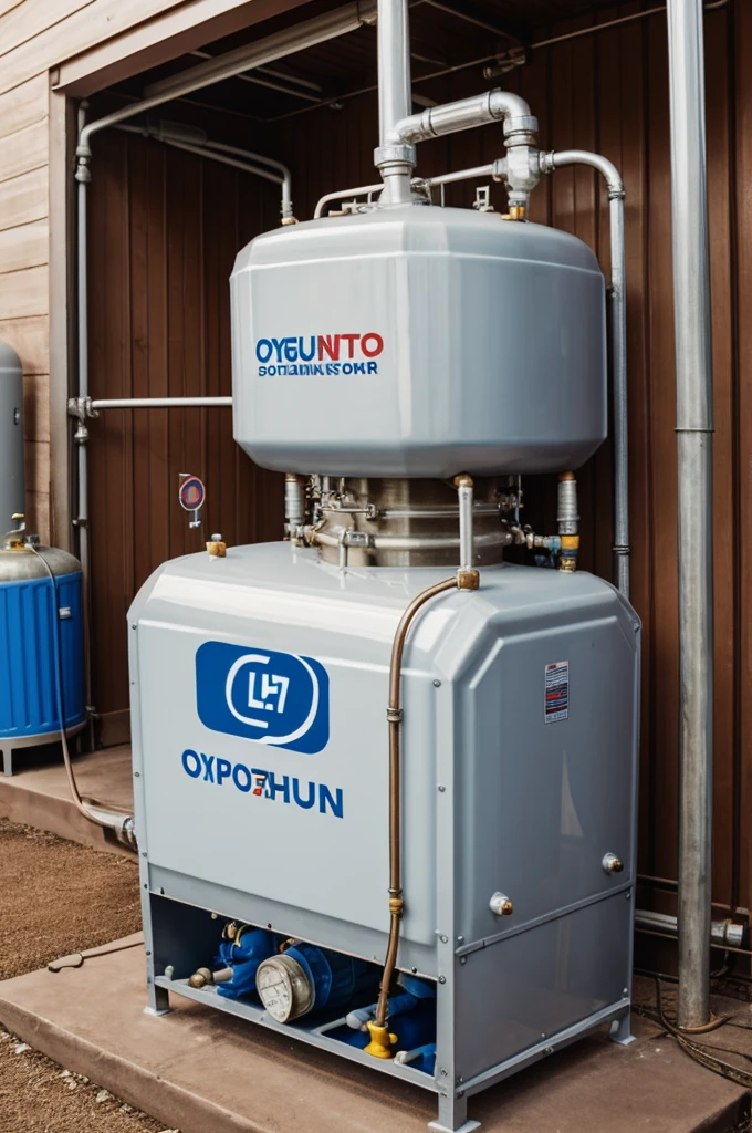 Oxygen tank and lpg tank logo