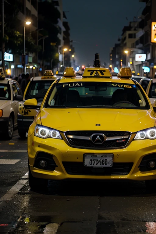 A FURIOUS TAXI ON THE STREETS OF LIMA 