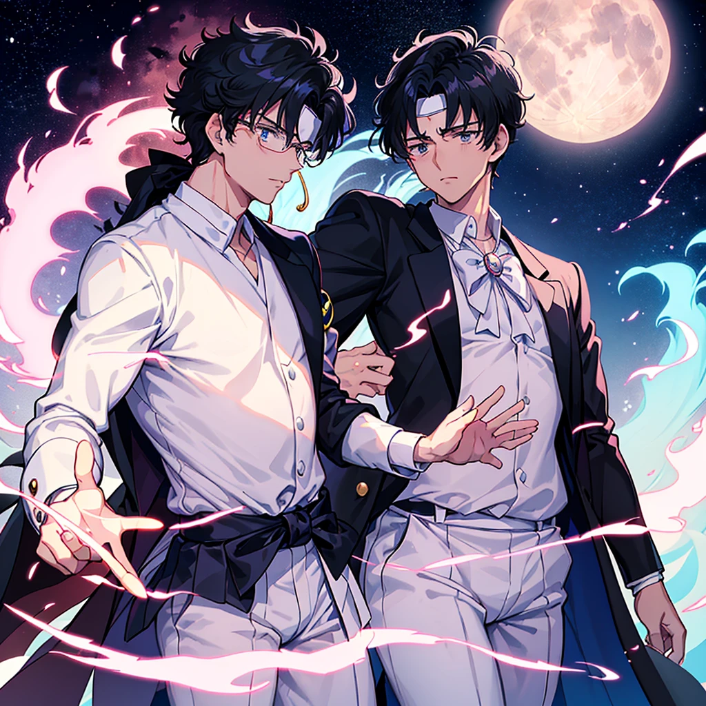 fat "Tuxedo Mask (Tuxedo Mask, Takishīdo Kamen), also known as Mamoru Chiba (Local Mamoru, Chiba Mamoru, renamed Darien Shields in some English adaptations), is a fictional character and one of the primary protagonists of the Sailor Moon" with a big belly from the anime Sailor Moon