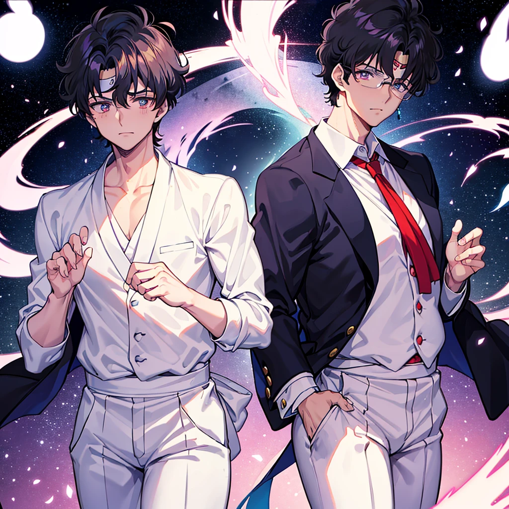 fat "Tuxedo Mask (Tuxedo Mask, Takishīdo Kamen), also known as Mamoru Chiba" with a big belly from the anime Sailor Moon