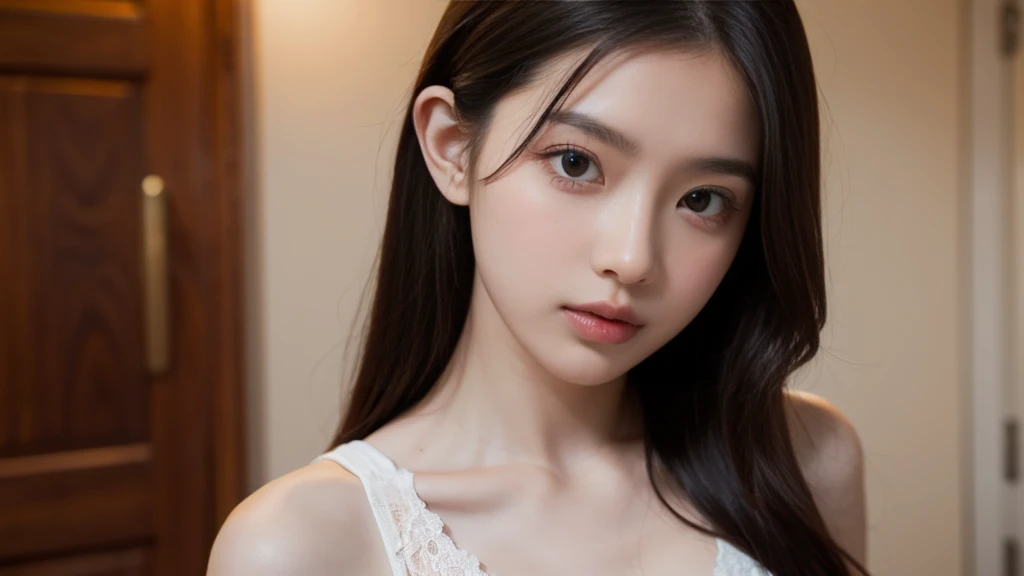 masterpiece:1.7,Maximum resolution 32K:1.7,Hyper reality photography、beautiful girl,Beautiful Face、Adult video shooting site