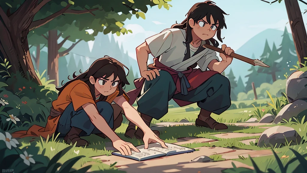 Draw Cain and Abel from the Bible