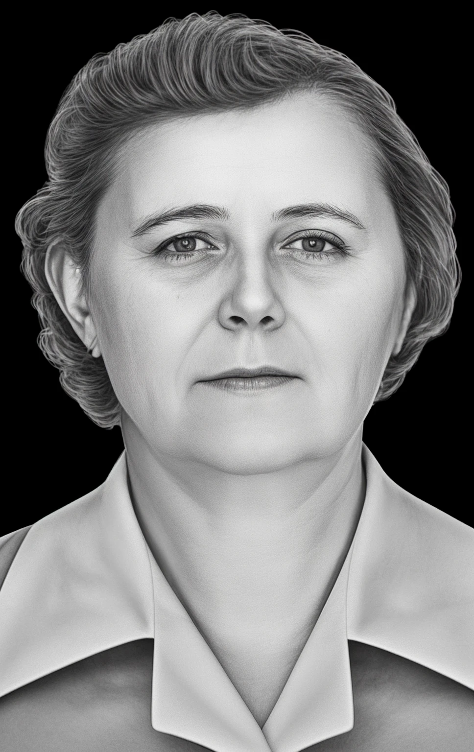 RAW photo, a portrait photo of 45 y.o woman, естественные пышные волосы, natural skin, 8k uhd, high quality, film grain, Fujifilm XT3,