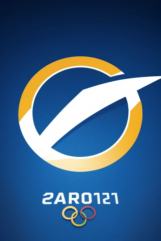 Create a logo with the number 4 in vector form. This logo is for an Olympic-type sporting event..