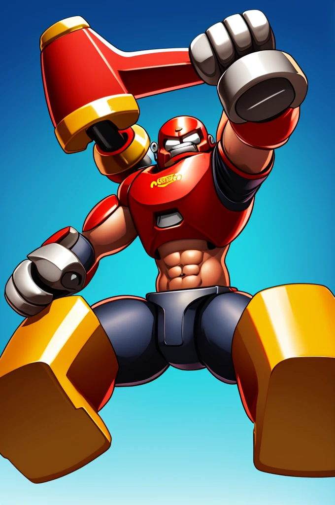 logo of playing fun game with controller with the name IRON BRUISER on the image