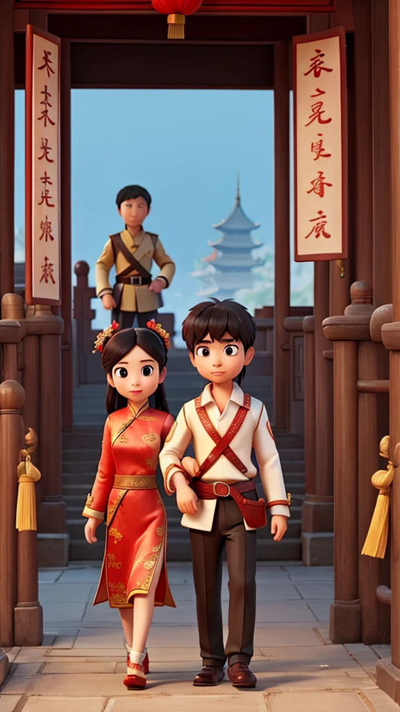 A Chinese man and a Chinese woman go back in time to the battle of love.