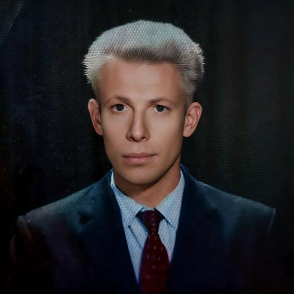 arafed image of a man in a suit and tie, professional picture, color portrait, high quality portrait, similar to malfoy, amazing professional picture, andrei riabovitchevy, a colorized photo, adam narozanski, colorized photo, benjamin vnuk, realistic studio portrait, nft portrait, realistic portrait photo, around 1 9 years old